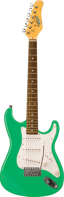 Oscar Schmidt - 3/4 Size Seafoam Green Kids Jr. Strat-Style Electric Guitar #OS-30-SFG-A
