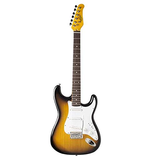 Oscar Schmidt - 3/4 Size Sunburst Kids Jr. Strat-Style Electric Guitar #OS-30-TS-A