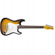 Oscar Schmidt - 3/4 Size Sunburst Kids Jr. Strat-Style Electric Guitar #OS-30-TS-A