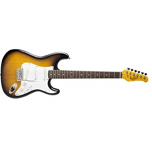 Oscar Schmidt - 3/4 Size Sunburst Kids Jr. Strat-Style Electric Guitar #OS-30-TS-A