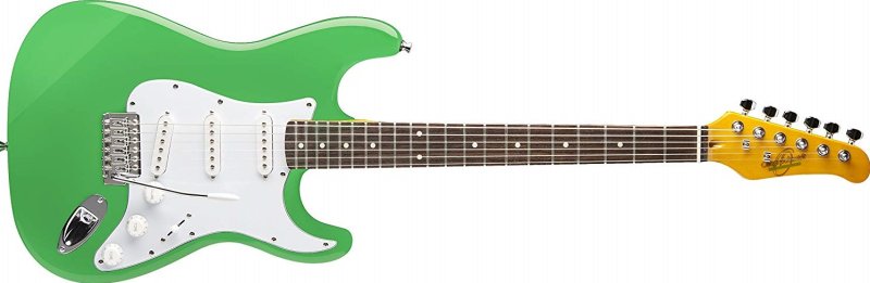 Oscar Schmidt - Solid Body Strat Style Electric Guitar, Seafoam Green #OS-300-SFG-A