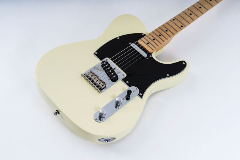 Oscar Schmidt - Country Style Single Cutaway Electric Guitar, Ivory #OS-LT-IV-MF-A