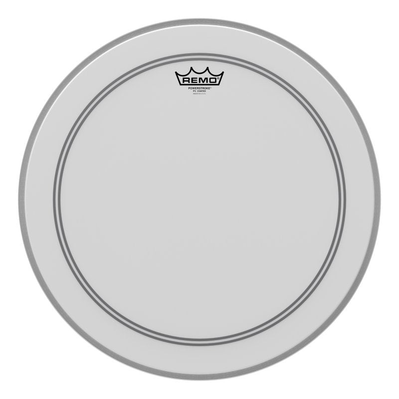 Remo - 18" Powerstroke 3 Coated Bass Drum Head With Patch #P3-1118-C2