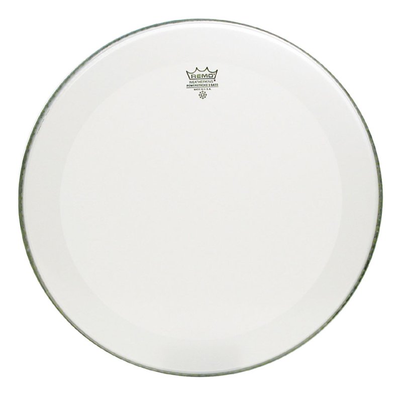Remo - Smooth White 24" Powerstroke 3 Bass Drum Batter Head #P3-1224-C1