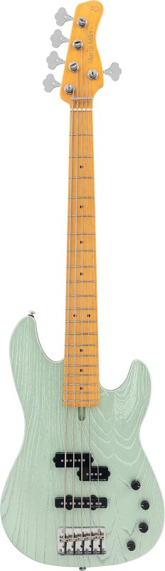 Sire - Sire P6 Lightweight PJ Bass Guitar with Marcus Super-PJ Revolution Pickups, Surf Green Metallic #P6-5-SGM