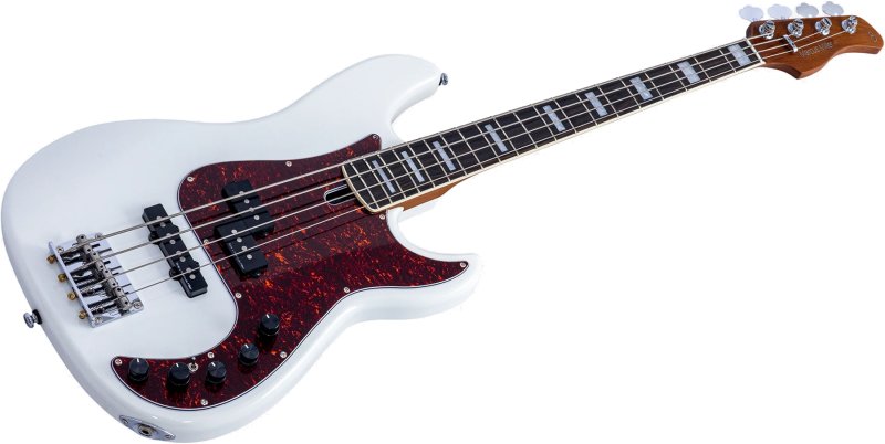 Sire - Sire P7 New Gen PJ Bass Guitar with Marcus Super-PJ Revolution Pickups, Antique White #P7-ALDER-4-NEWGEN-AWH