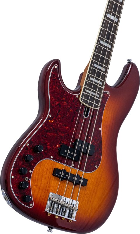 Sire - Sire P7 New Gen Left-Handed 4-String PJ Bass Guitar with Marcus Super-PJ Revolution Pickups, Tobacco Sunburst #P7-ALDER-4-NEWGEN-TS-LH