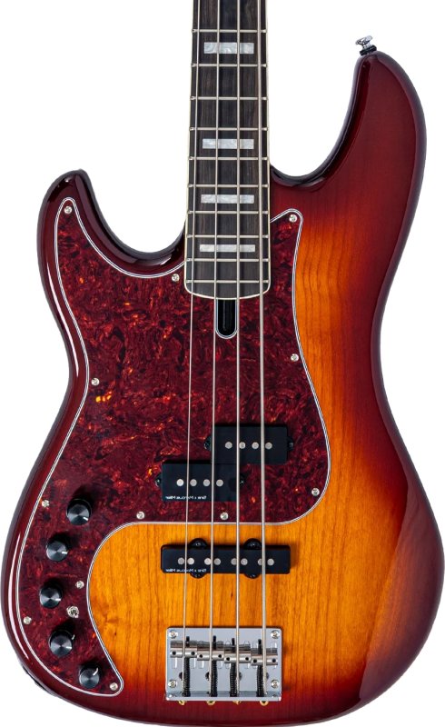 Sire - Sire P7 New Gen Left-Handed 4-String PJ Bass Guitar with Marcus Super-PJ Revolution Pickups, Tobacco Sunburst #P7-ALDER-4-NEWGEN-TS-LH