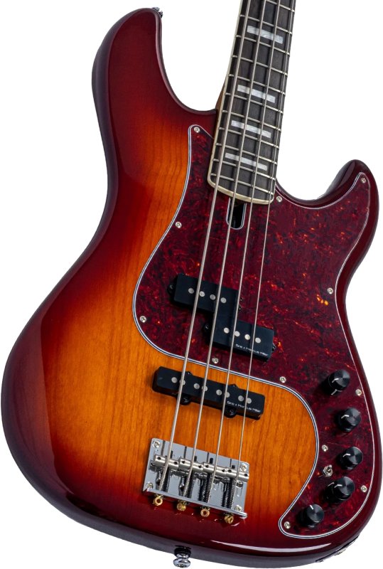 Sire - Sire P7 New Gen PJ Bass Guitar with Marcus Super-PJ Revolution Pickups, Tobacco Sunburst #P7-ALDER-4-NEWGEN-TS