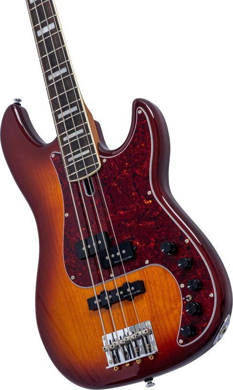 Sire - Sire P7 New Gen PJ Bass Guitar with Marcus Super-PJ Revolution Pickups, Tobacco Sunburst #P7-ALDER-4-NEWGEN-TS