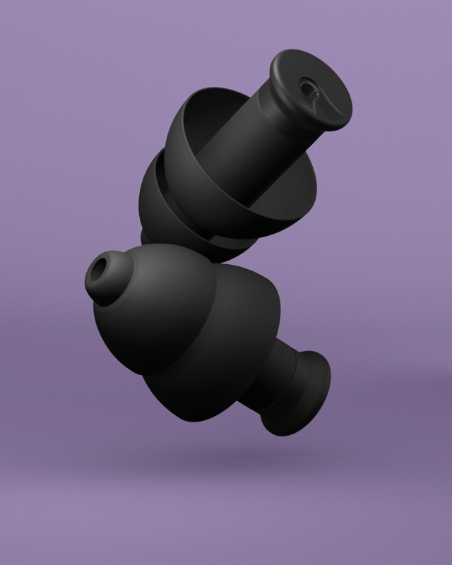 Alpine - Hearing Protection PartyPlug Earplugs, Black #PARTYPLUG-BLKV2