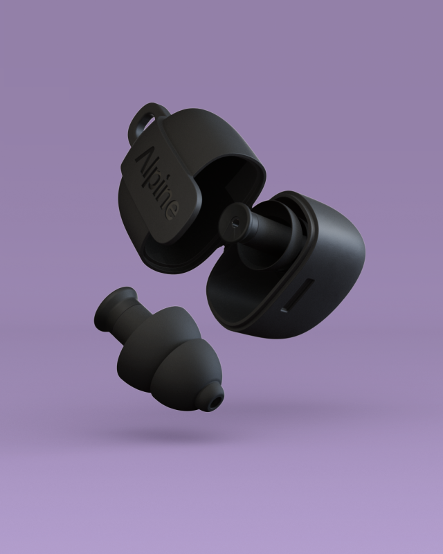 Alpine - Hearing Protection PartyPlug Earplugs, Black #PARTYPLUG-BLKV2