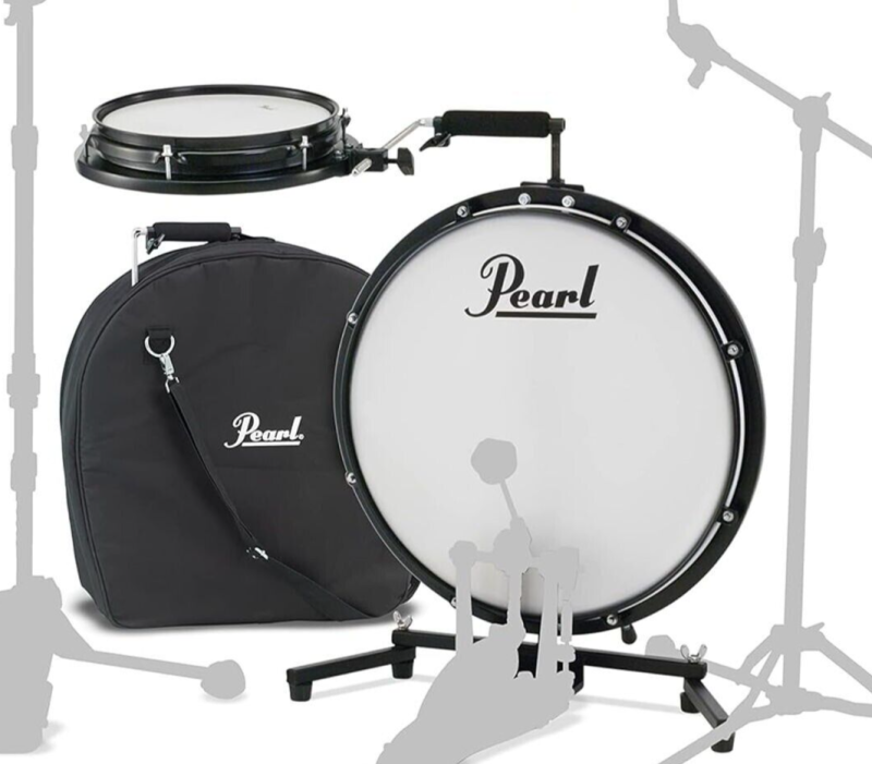 Pearl - Compact Traveler 2-Piece Drum Kit with Carrying Bag #PCTK-1810BG