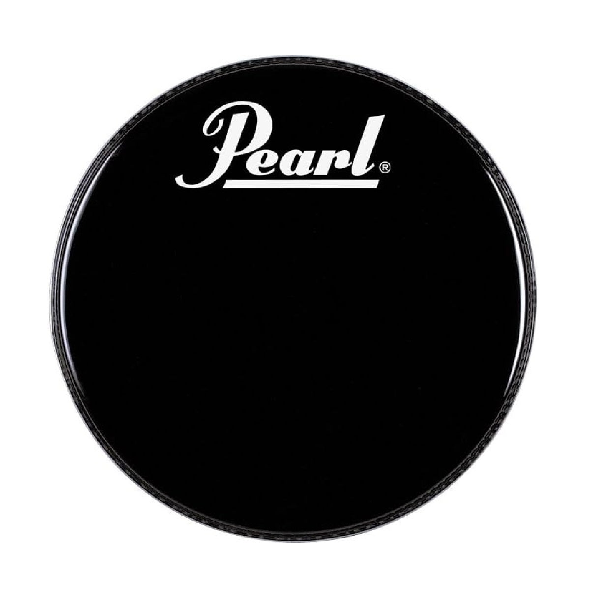 Pearl - 22'' Bass Black Drumhead with Logo - EB-22BDPL