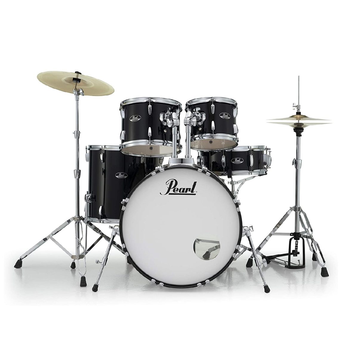 Pearl - Roadshow Drum Set with Cymbals and Stands - Jet Black - RS525SC/C31
