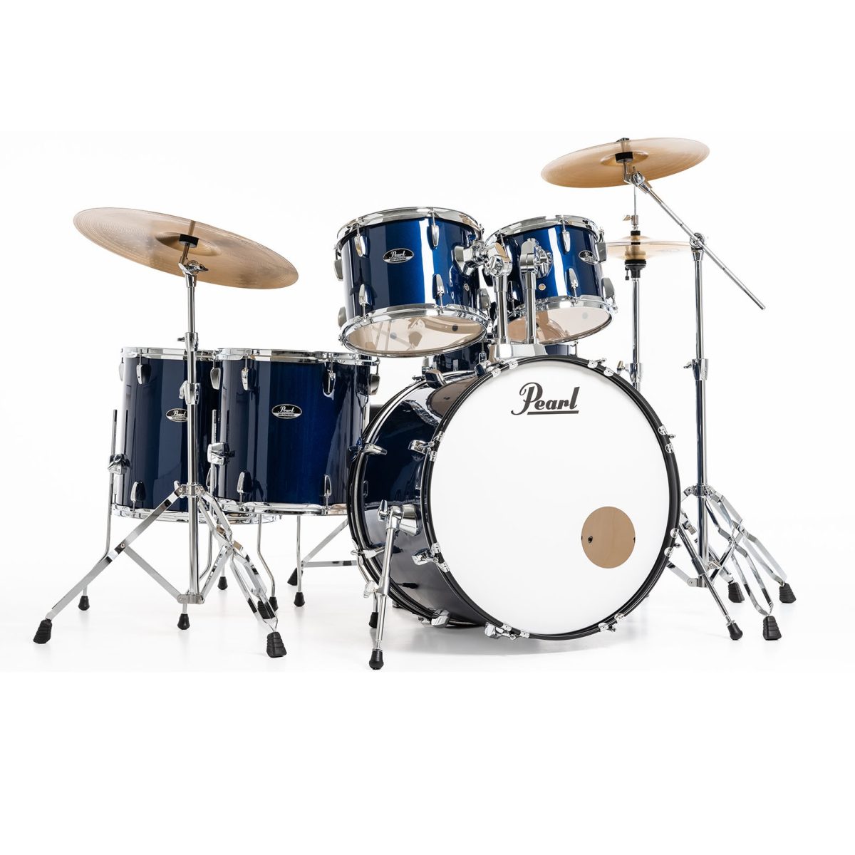 Pearl - Roadshow (10, 12, 14, 16, 22) w/ Cymbals and Stands - Royal Blue - RS525SC/C #743