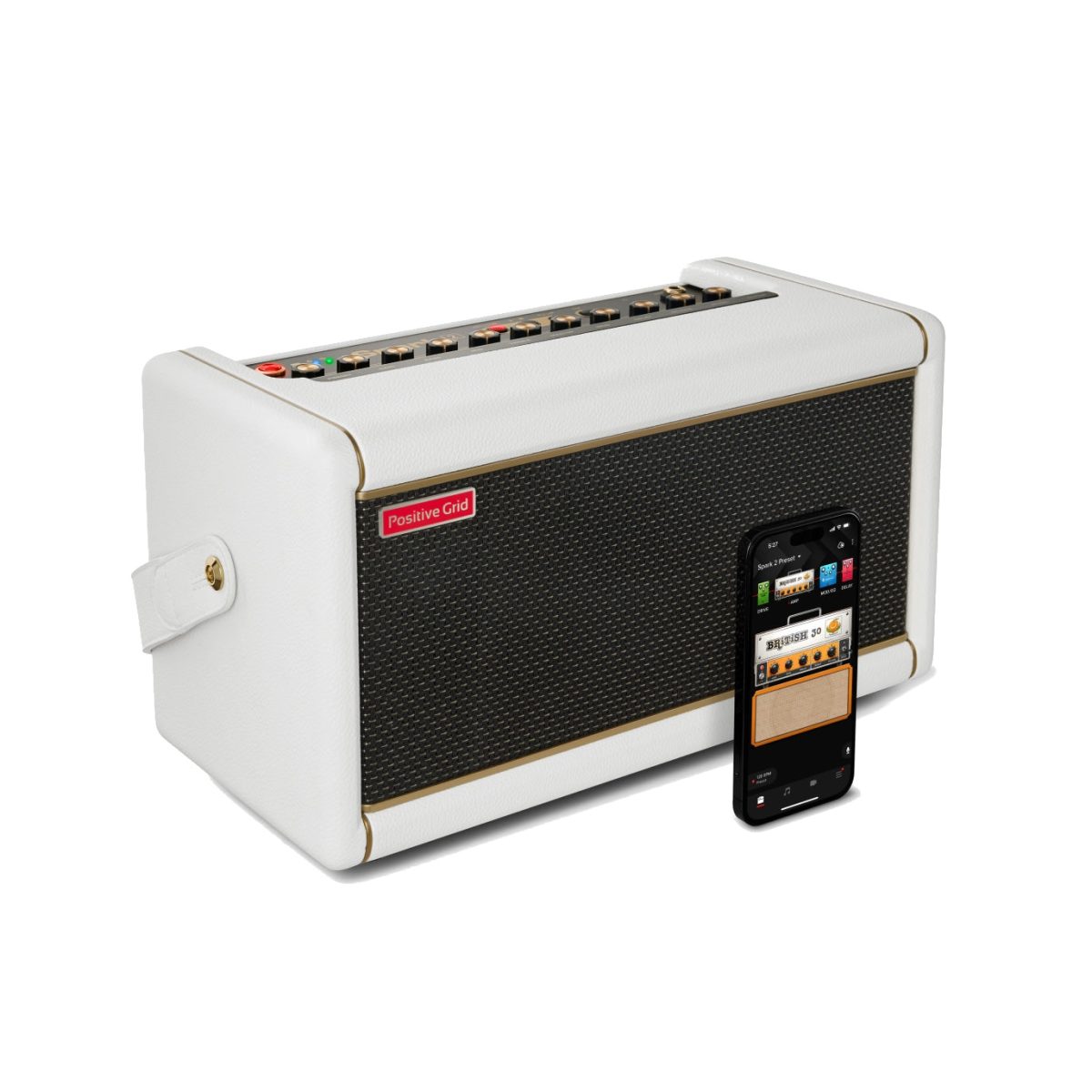 Positive Grid – Spark 2 50-Watt Smart Guitar Practice Amp & Bluetooth Speaker – Pearl