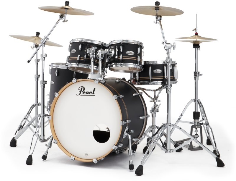 Pearl - PMX Series 4-Piece Drum Shell Pack, Satin Gold Stripe #PMX924BEDPC776