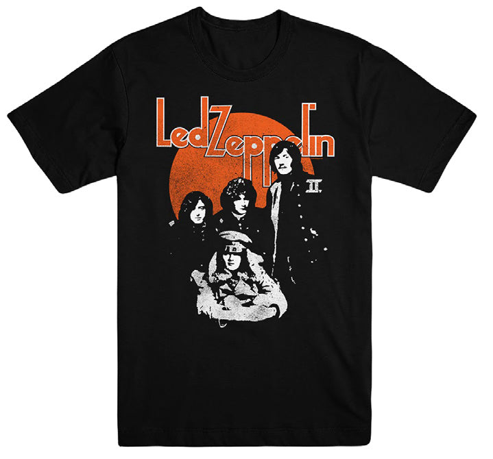 Promuco - Led Zeppelin T-Shirt - Orange Circle Black T, Medium #POSLZT1M