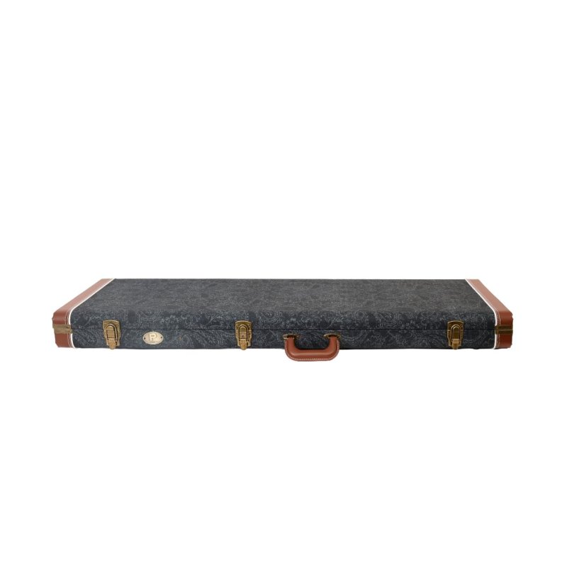 Profile - Bass Guitar Hardshell Case, Black Paisley Pattern #PRC325BPDB-B