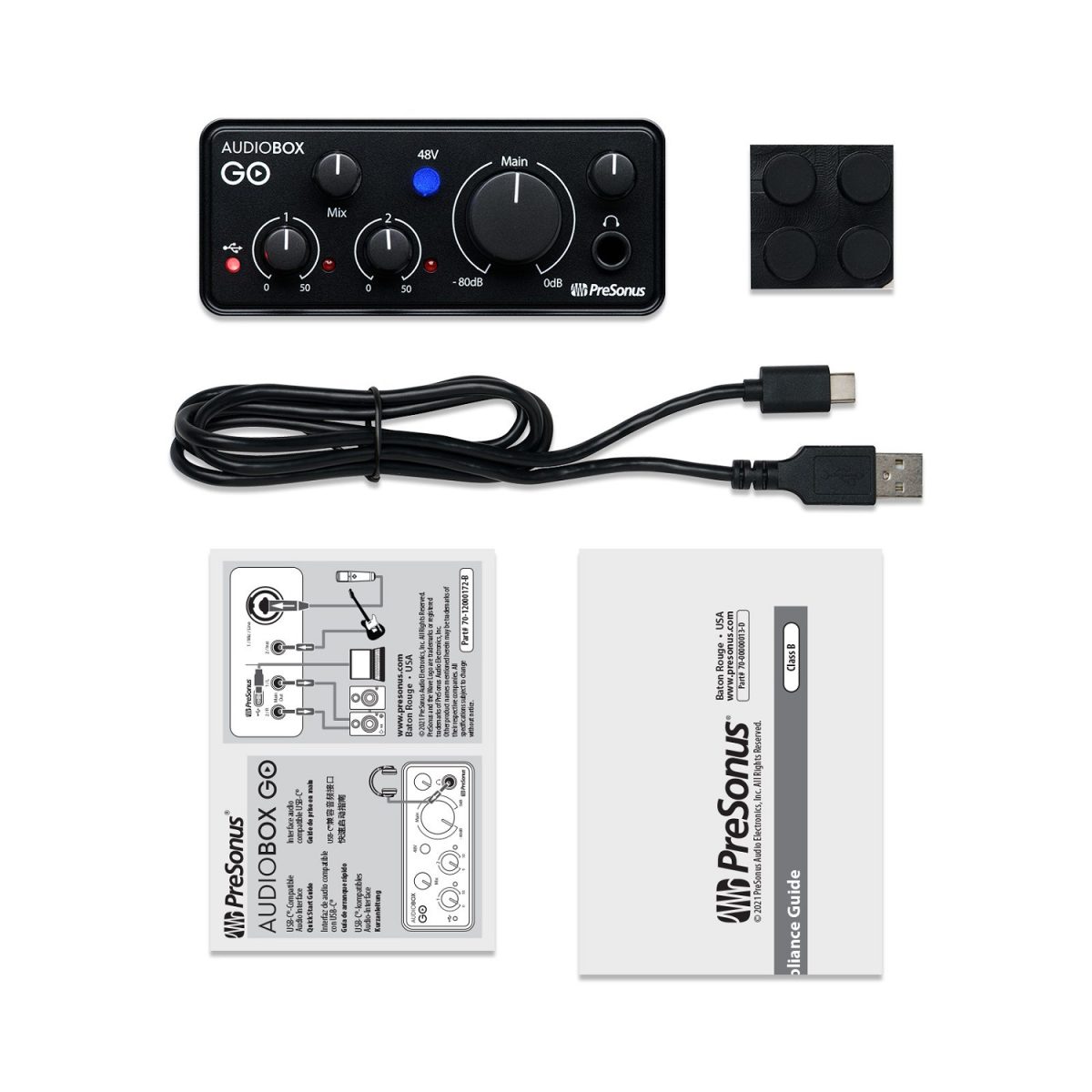 PreSonus - AudioBox GO: compact 2x2 USB audio interface - 2777700106 Kit