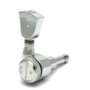 Graph Tech - 3+3 Ratio Vintage Style Electric Locking Machine Heads, Chrome #PRL-8341-C0