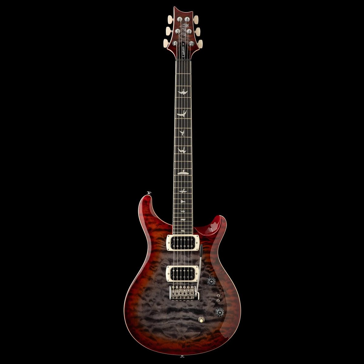 PRS Guitars - SE Custom 24-08 Quilt - Charcoal Cherry Burst #115995CG