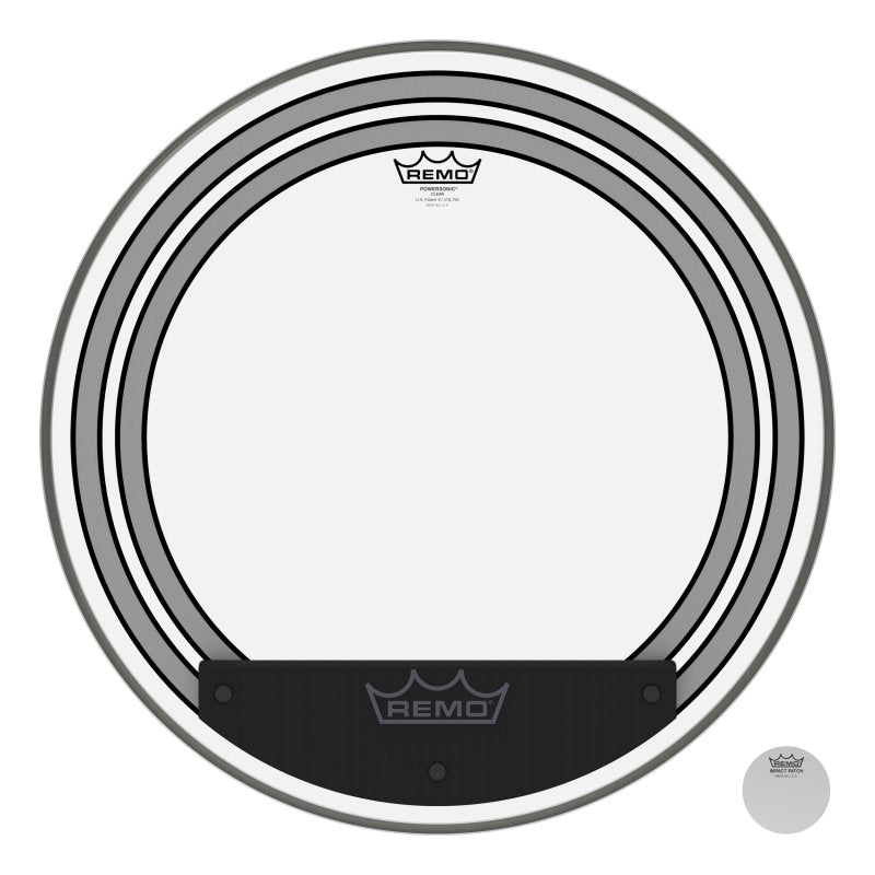 Remo - 22" Powersonic Clear Bass Drumhead #PW-1322-00