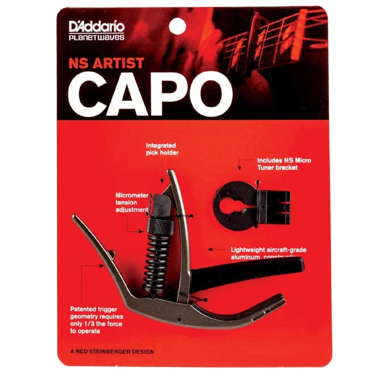 Planet Waves - Artist Capo Metallic Grey Kit