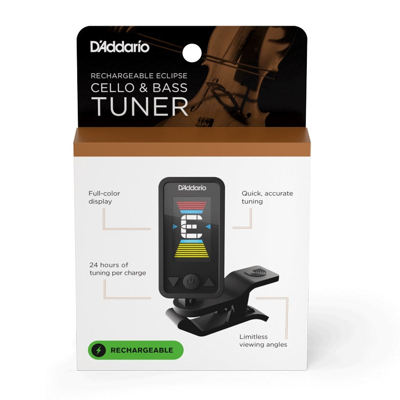 D'Addario - PW-CT-28 Eclipse Rechargeable Cello & Bass Tuner