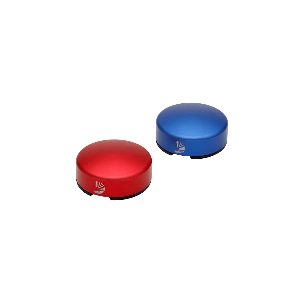 D'Addario - Footswitch Toppers 2-Pack - 1 Blue, 1 Red #PW-FST-02BURD