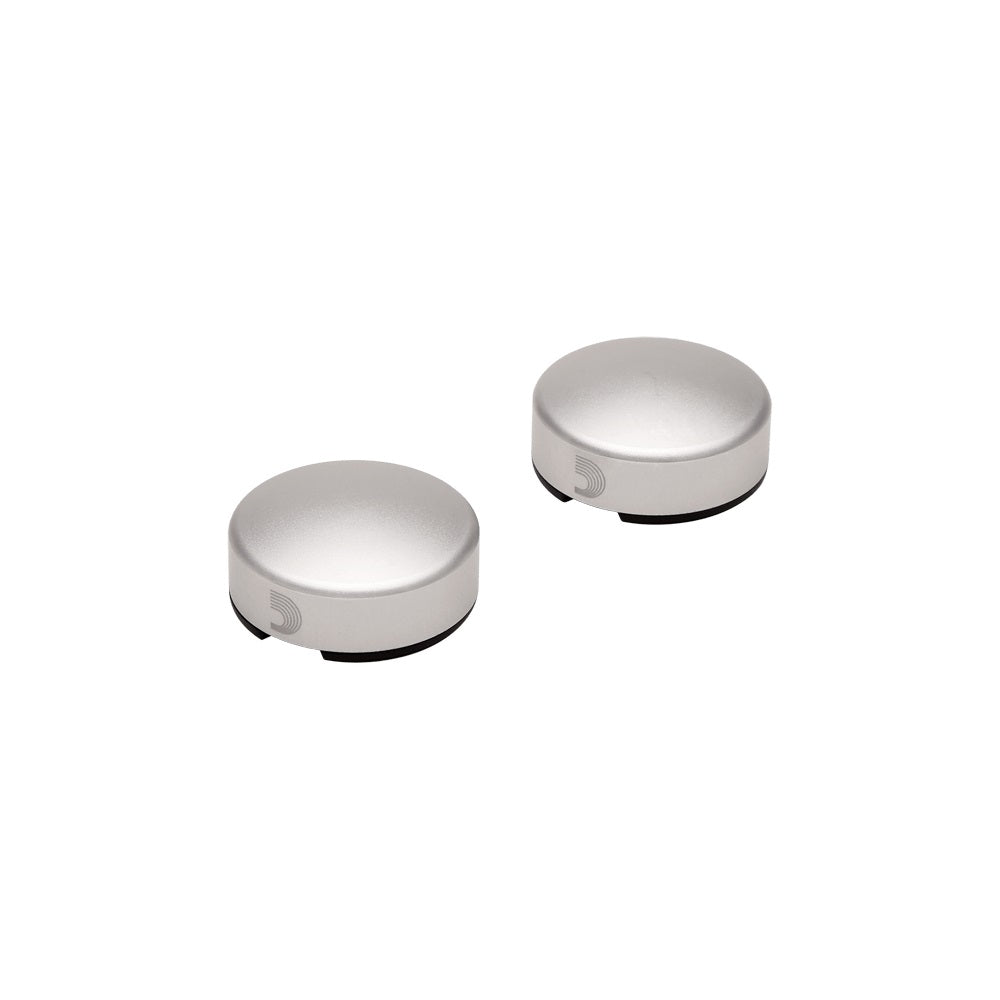 D'Addario - Footswitch Toppers 2-Pack - Silver #PW-FST-02S