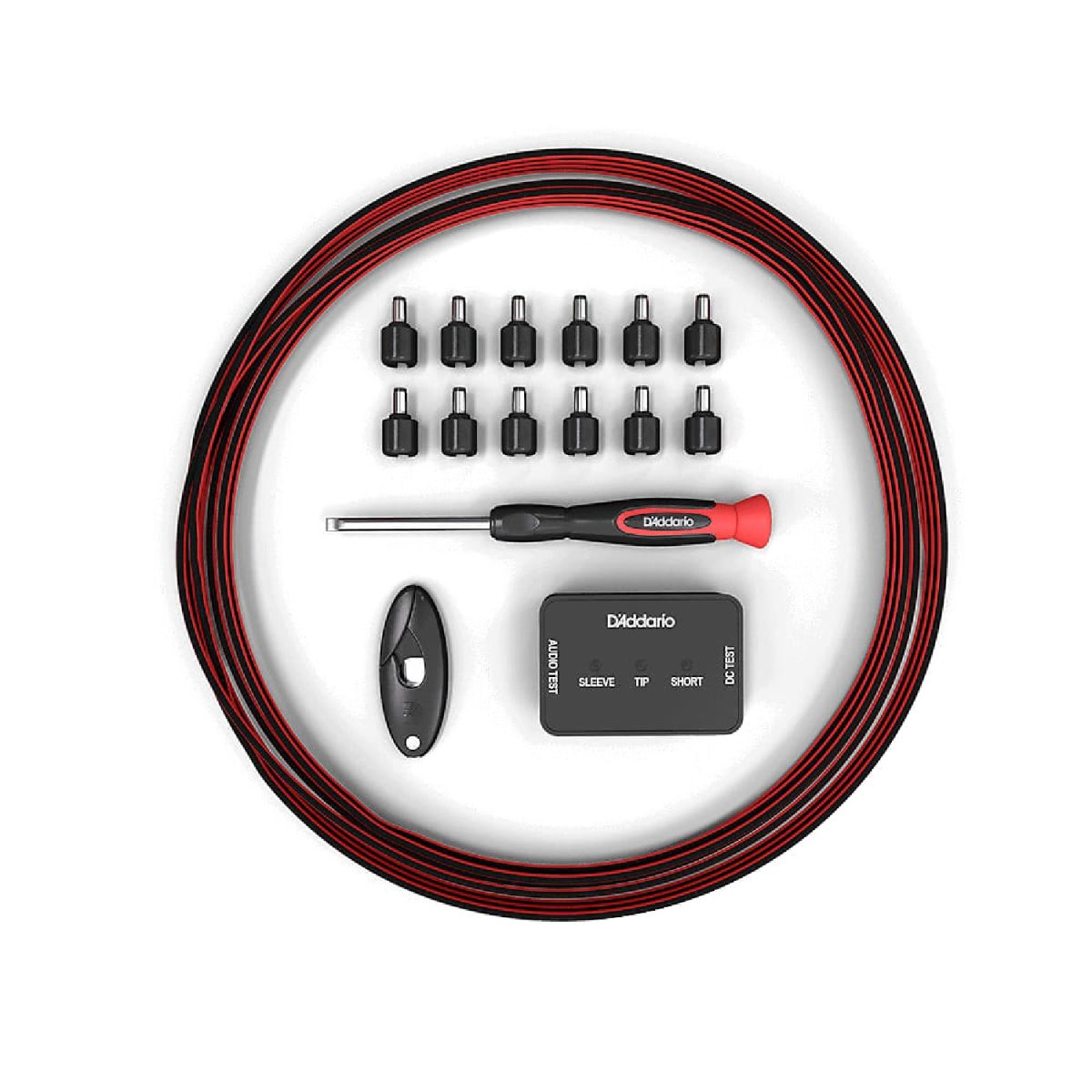 D'Addario - PWRKIT-20 DIY Solderless Pedalboard Power Cable Kit Items