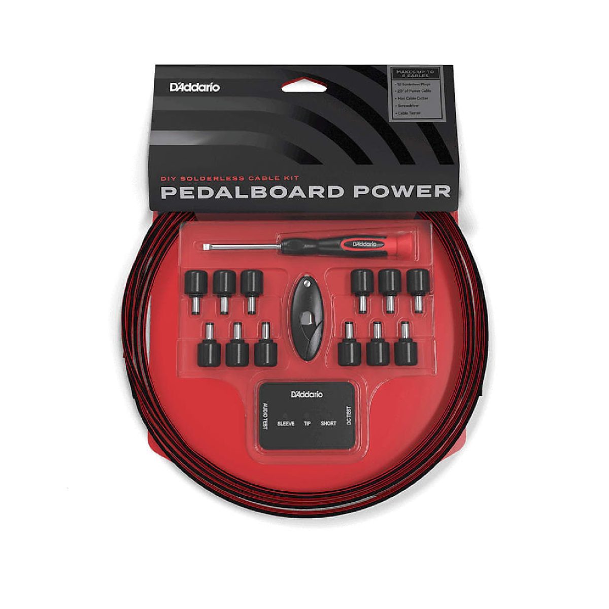 D'Addario - PWRKIT-20 DIY Solderless Pedalboard Power Cable Kit