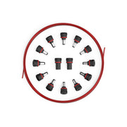 D'Addario - XPND DIY Power Cable Kit 12 Male Plugs #PW-XPNDDIYPP-01