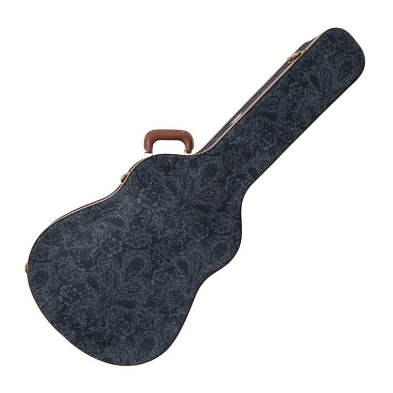 Profile - Acoustic Archtop Guitar Black Paisley Pattern Hardshell Case