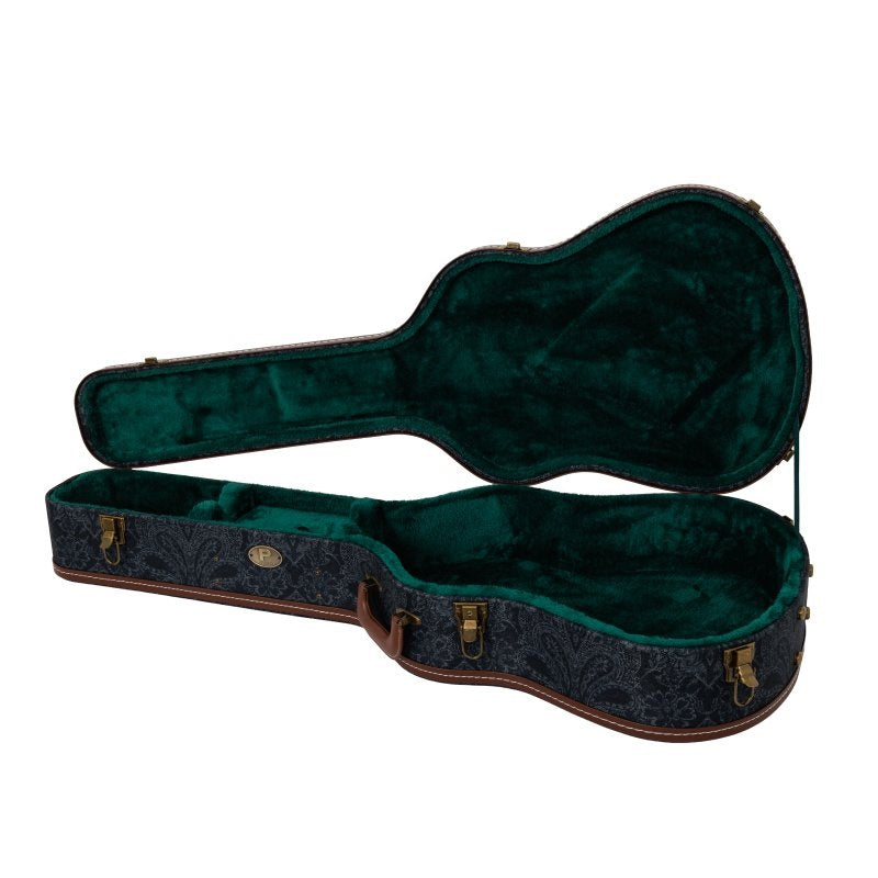 Profile - Acoustic Archtop Guitar Black Paisley Pattern Hardshell Case