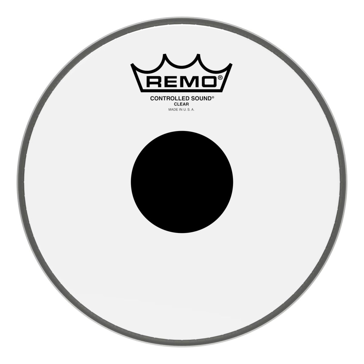 Remo - 8" Controlled Sound Clear Black Dot Drumhead #CS-0308-10 — 1