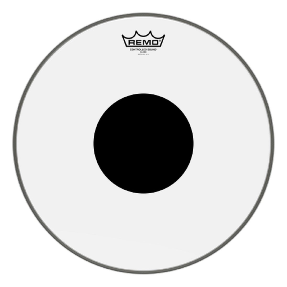 Remo - 15" Controlled Sound Clear Black Dot Drumhead - CS031510