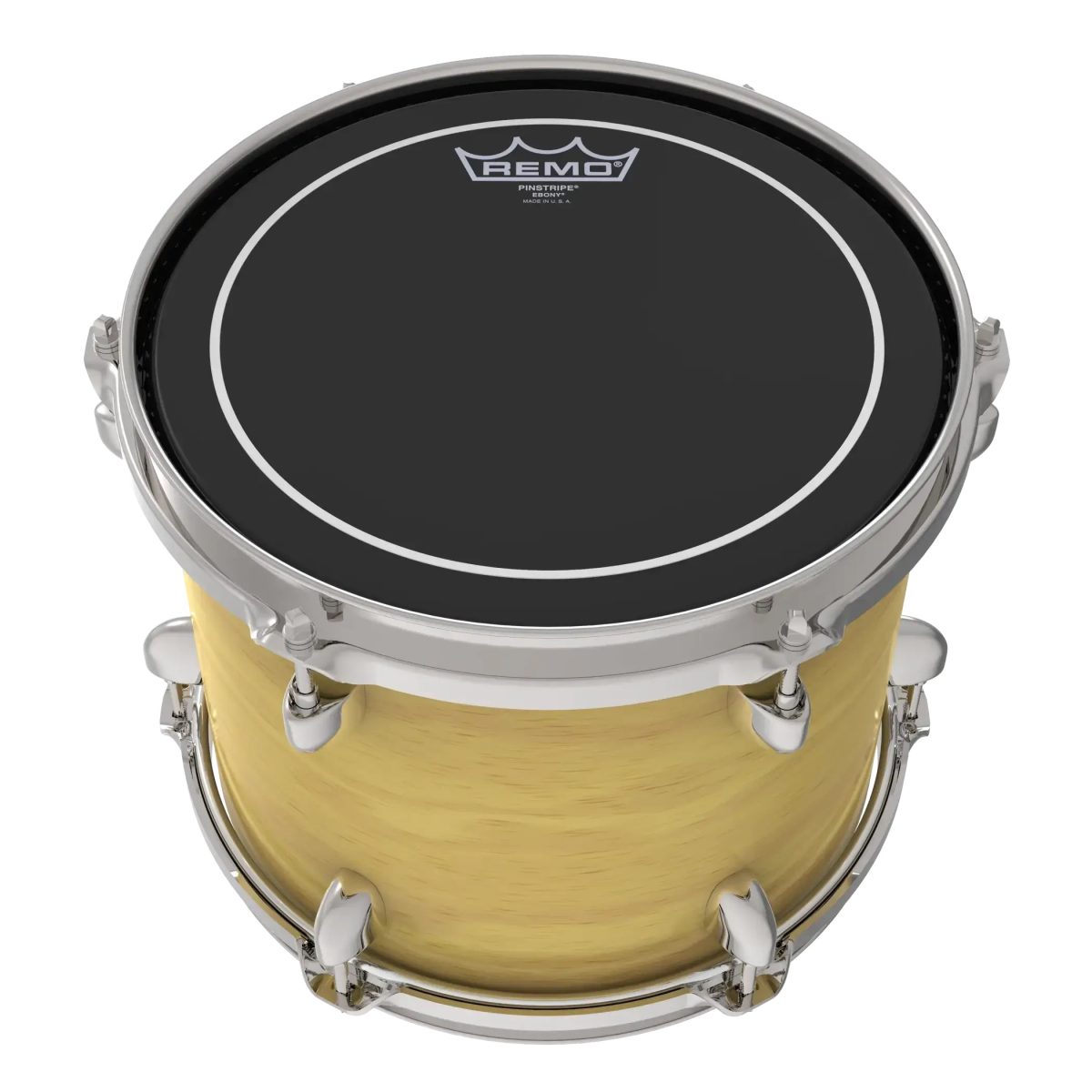 Remo – 12″ Pinstripe Ebony Drumhead #ES-0612-PS