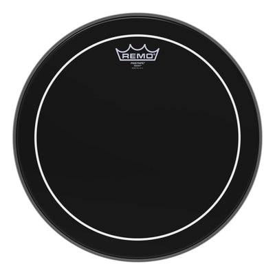 Remo – 14″ Pinstripe Ebony #ES-0614-PS