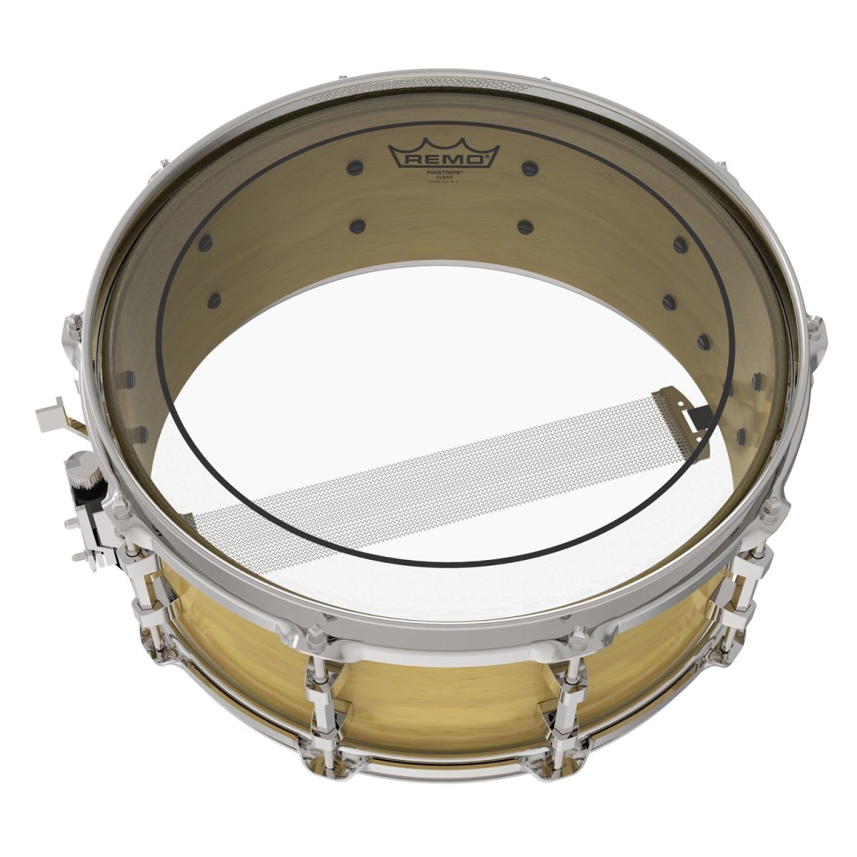 Remo - 18'' Pinstripe Clear - PS-0318-00 On Snare