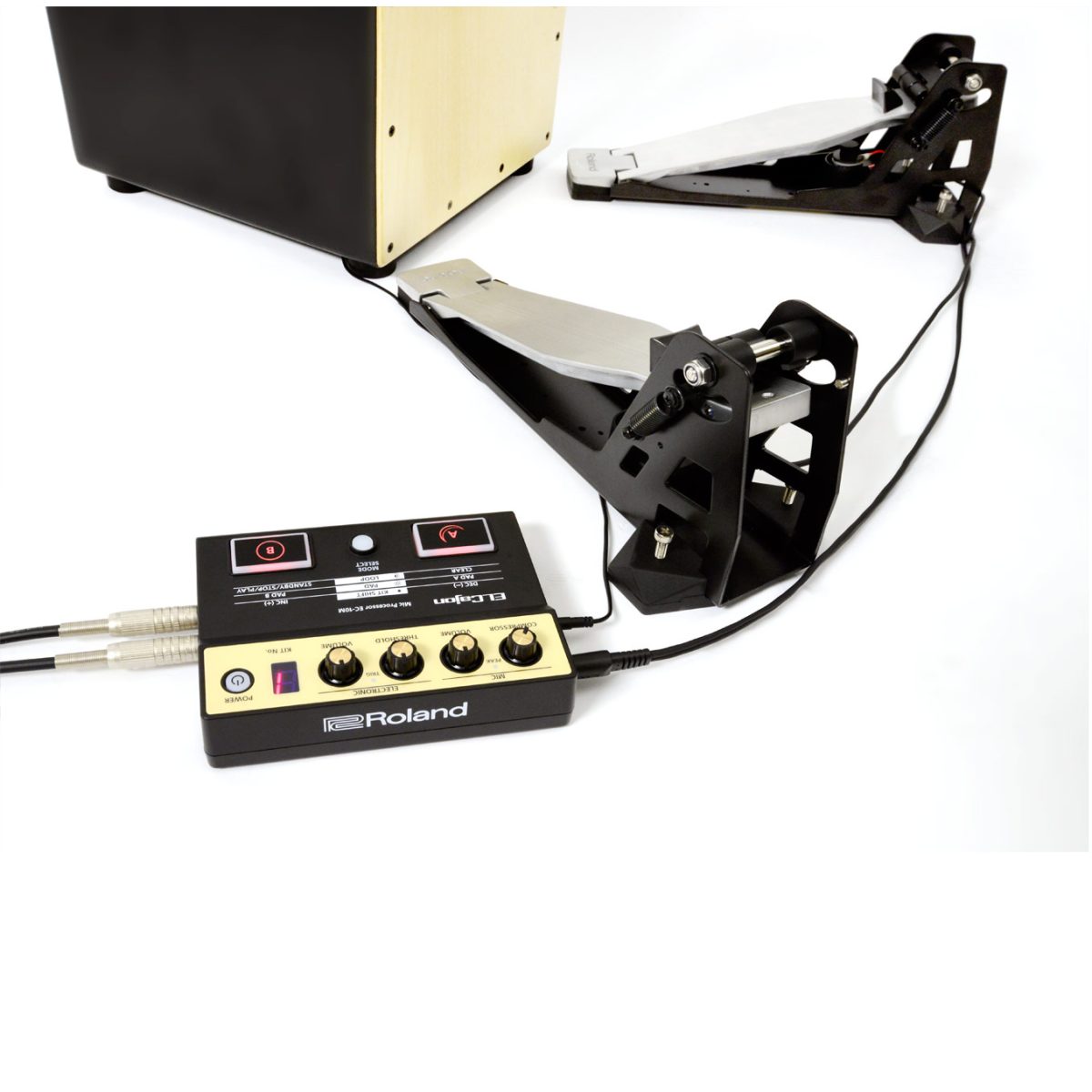 Roland EC10M - ELCajon Mic Processor connected