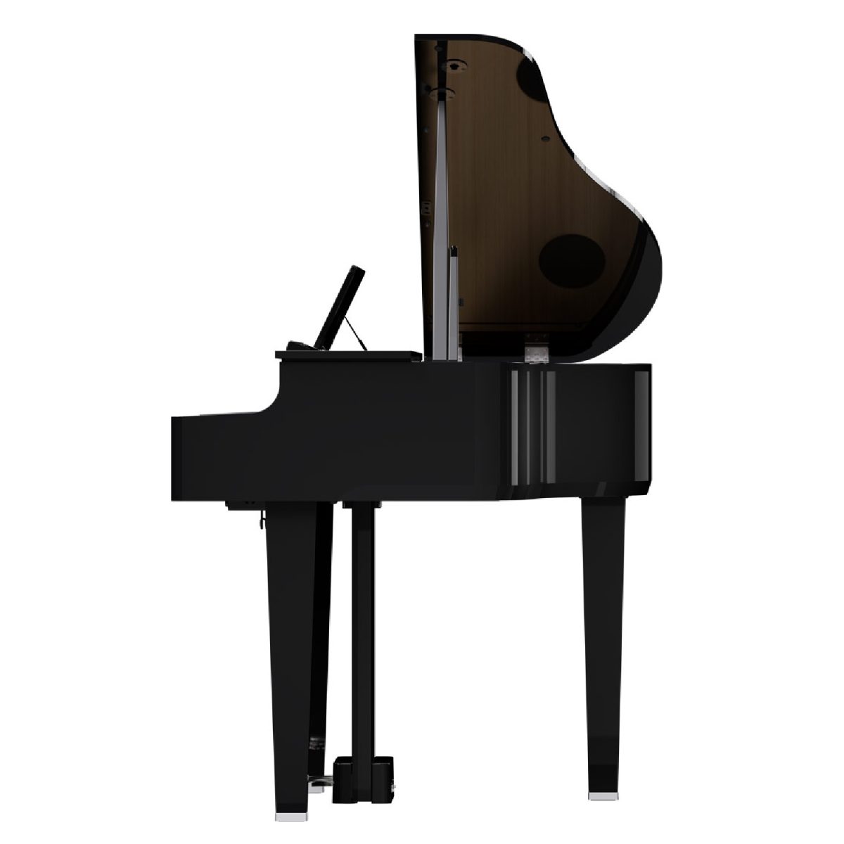 Roland - GP-6 Digital Grand Piano - Polished Ebony Side