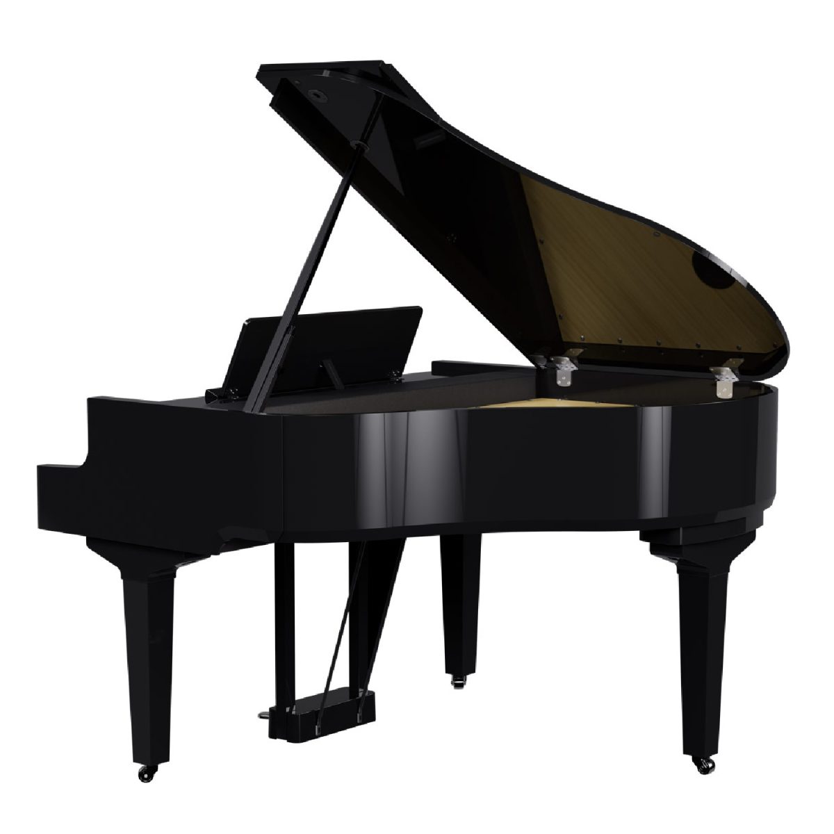Roland - GP-9 Digital Piano - Polished Ebony Back
