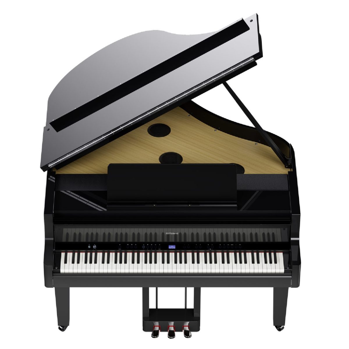 Roland - GP-9 Digital Piano - Polished Ebony Front Top