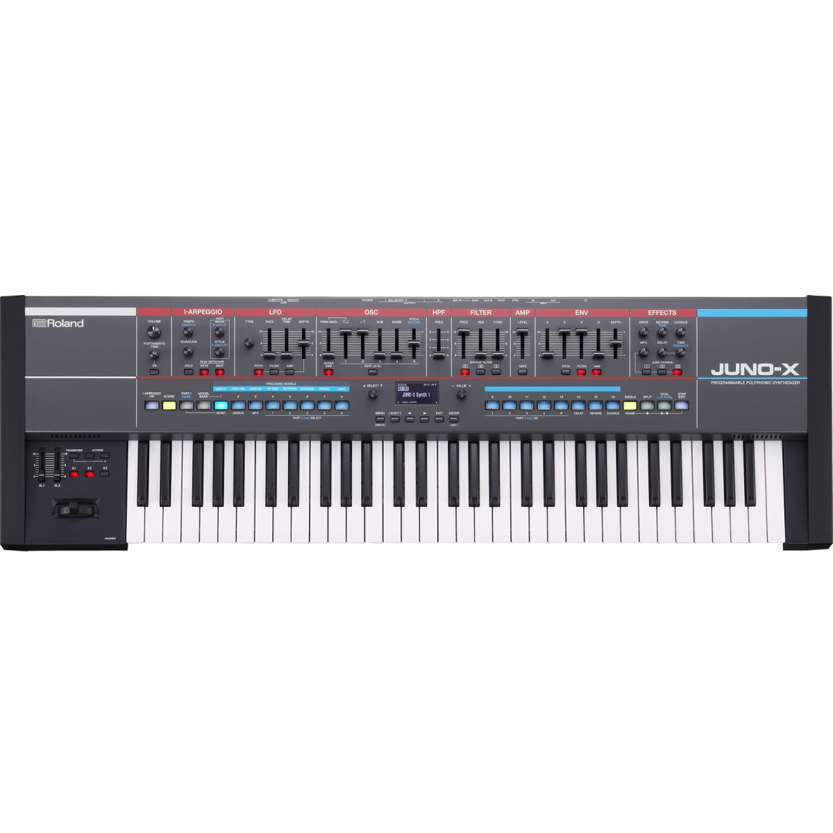 Roland JUNO-X - Programmable Polyphonic Synthesizer top