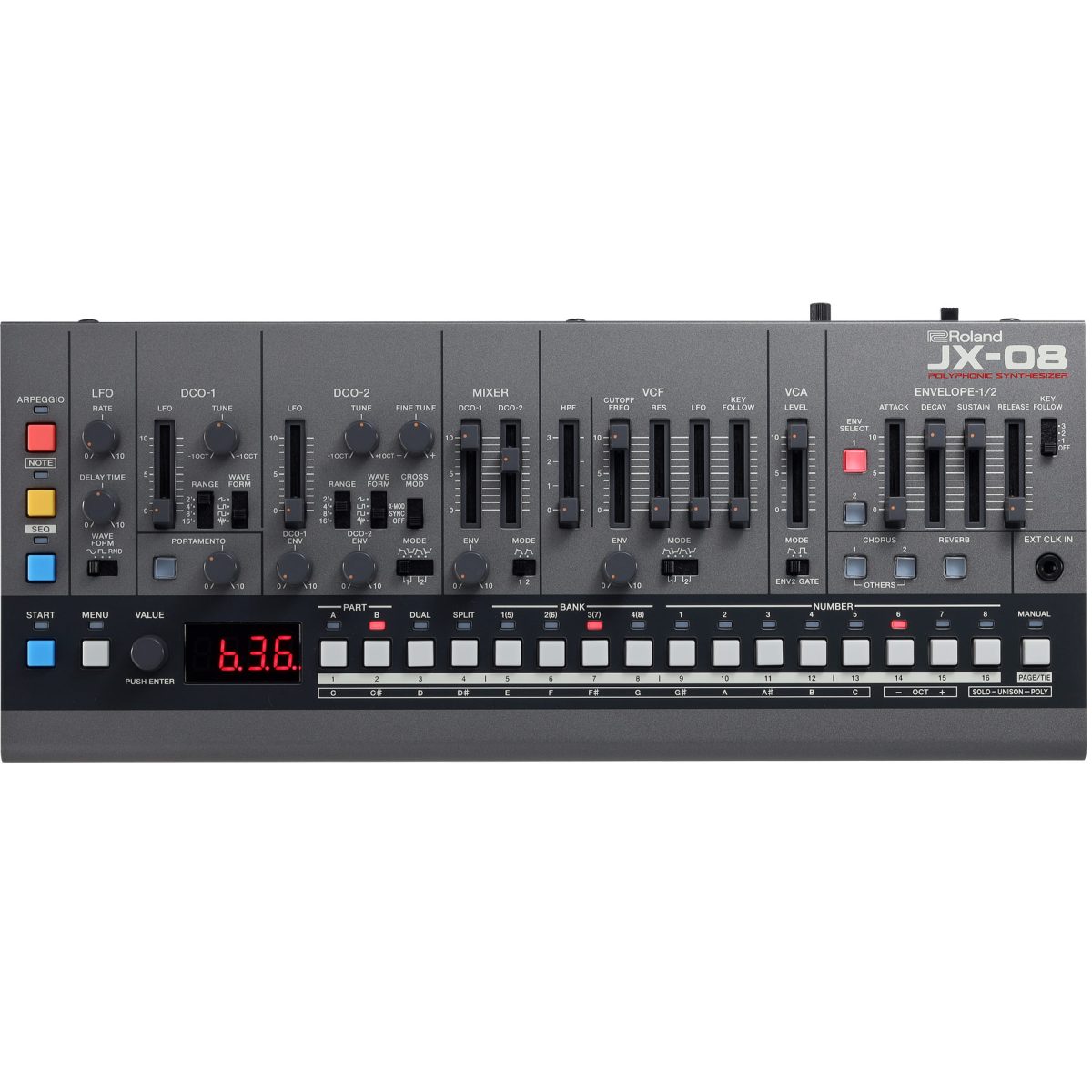 Roland JX-08 Sound Module top