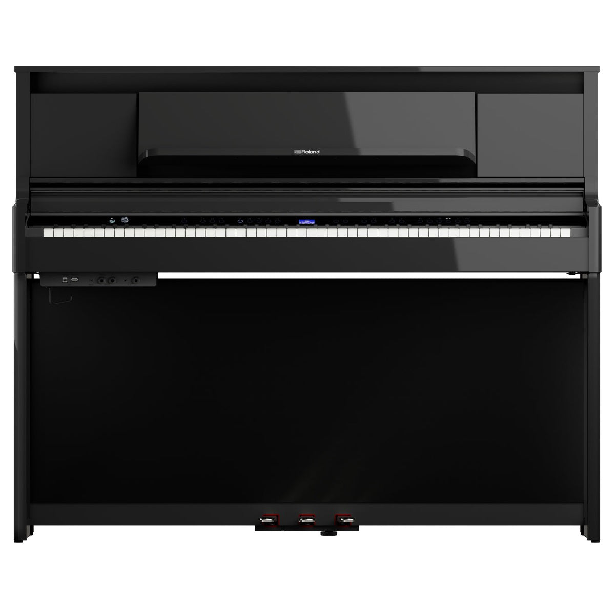 Roland – LX-6 Upright Digital Piano – Polished Ebony Front