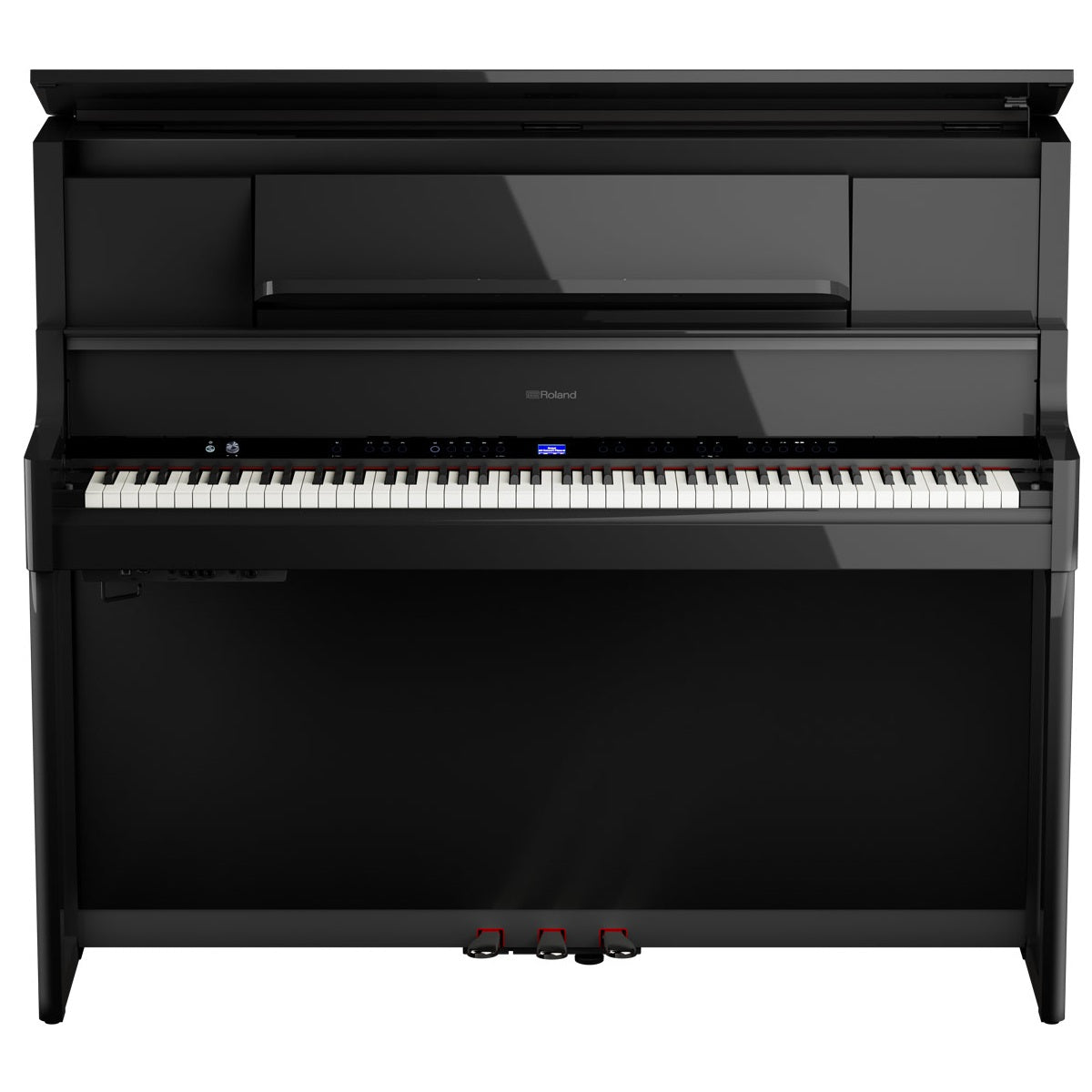 Roland - LX-9 Upright Digital Piano - Polished Ebony Front